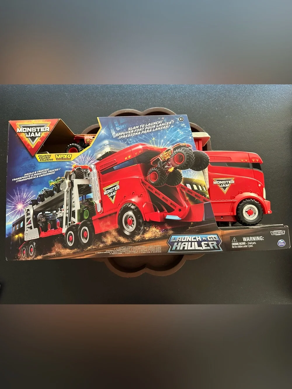 Monster Jam Launch 'N Go Hauler Truck